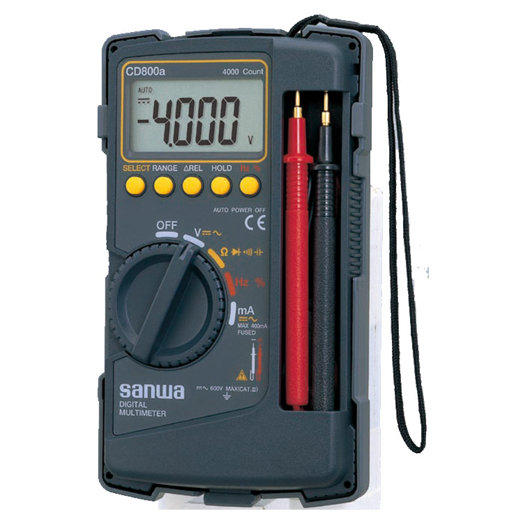 日本三和(sanwa)機(jī)殼一體型數(shù)字萬用表CD800A