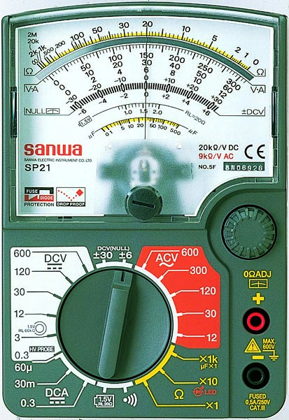 日本三和(sanwa)SP21模擬萬用表